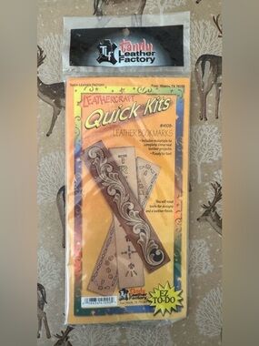 Tandy leather Factory Leather Bookmark Craft Kit